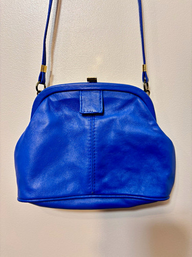 Vtg royal blue leather - royal, frame
