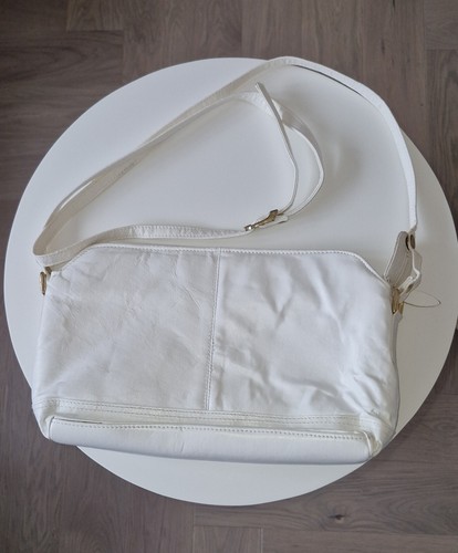 Vintage white faux - vintage, leather