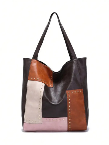 Vintage patchwork tote bag - patchwork,