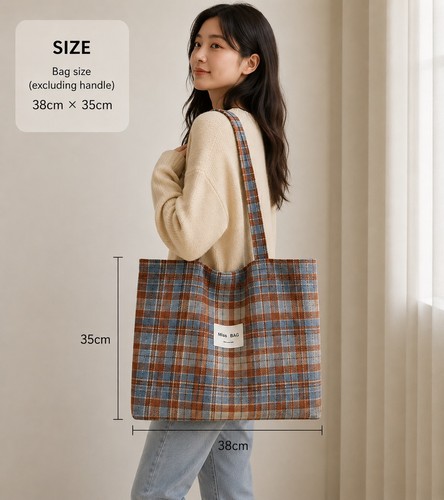 Vintage look tote bag - look,