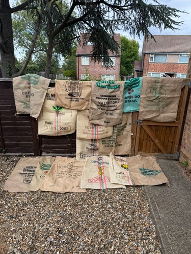Coffee sacks random hessian - coffee,