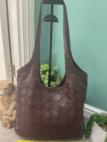 Leather couture dark - leather, brown