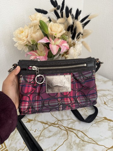Vintage coach poppy bag - poppy, purple