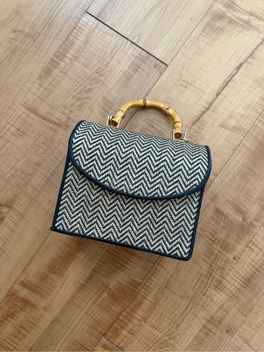 Woven chevron top - woven, bag