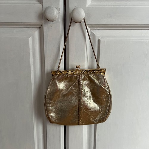 Vintage gold metallic evening