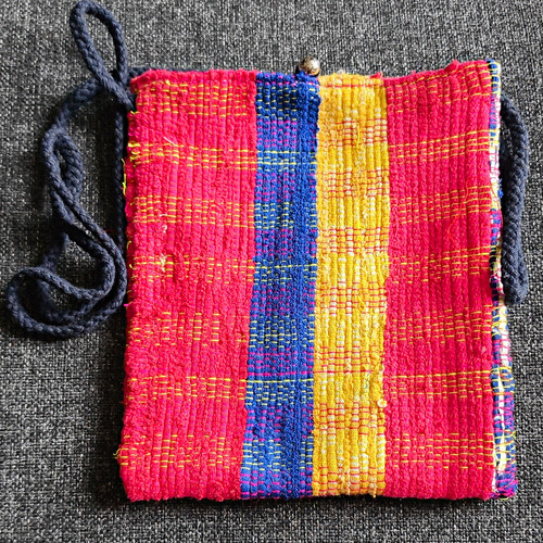 Vintage handwoven rag weave - handwoven,