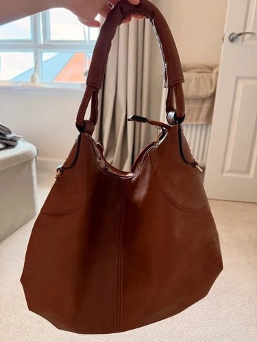 Cognac brown faux - brown, leather