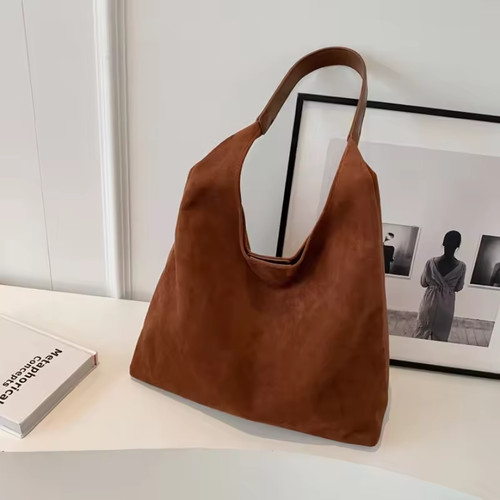 Vintage faux suede shoulder - vintage,