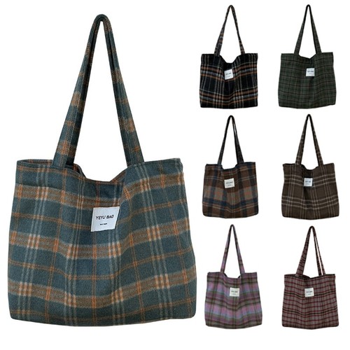 Vintage tweed plaid - plaid, bag