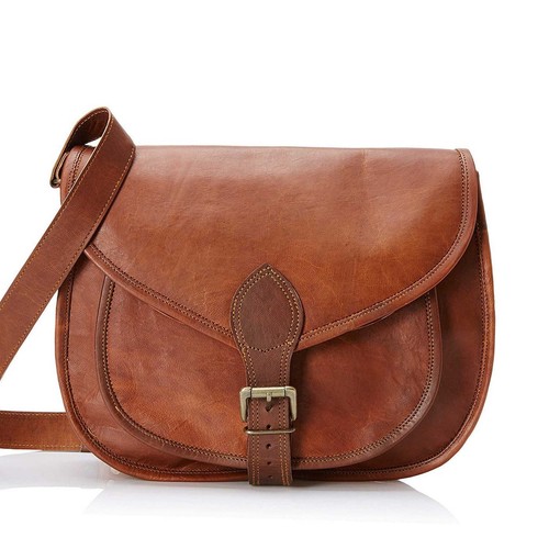 Vintage leather satchel - satchel, bag